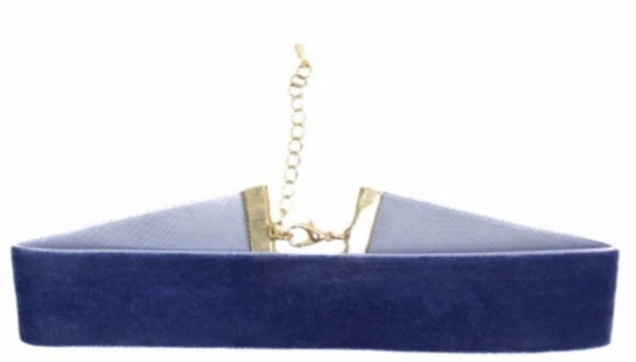 ❗5 For $2️⃣5️⃣ Bundle Sale❗️ Blue Velvet Choker - Picture 2 of 5